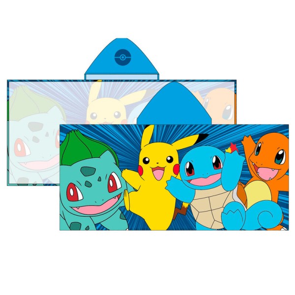 Poncho Pokemon Microfibra 50x100cm.