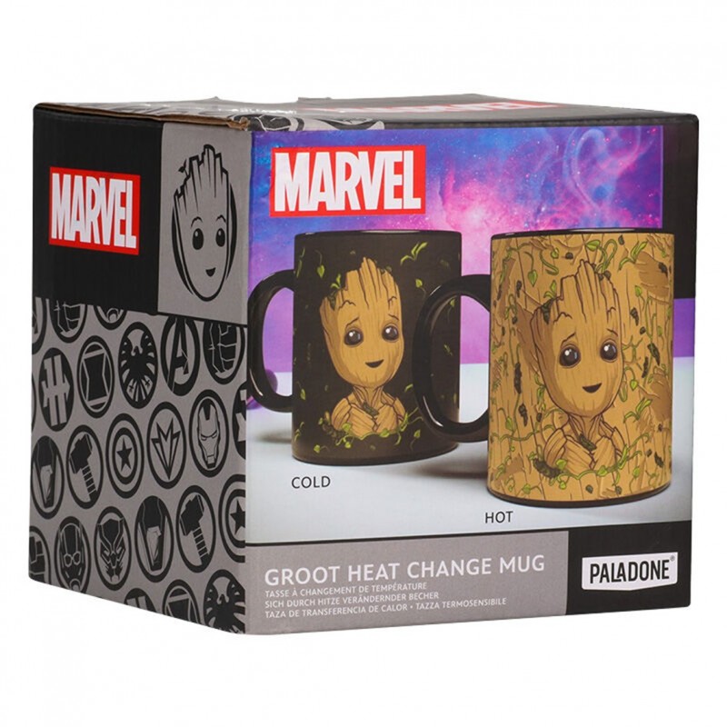 Taza termica paladone marvel guardianes de la galaxia groot