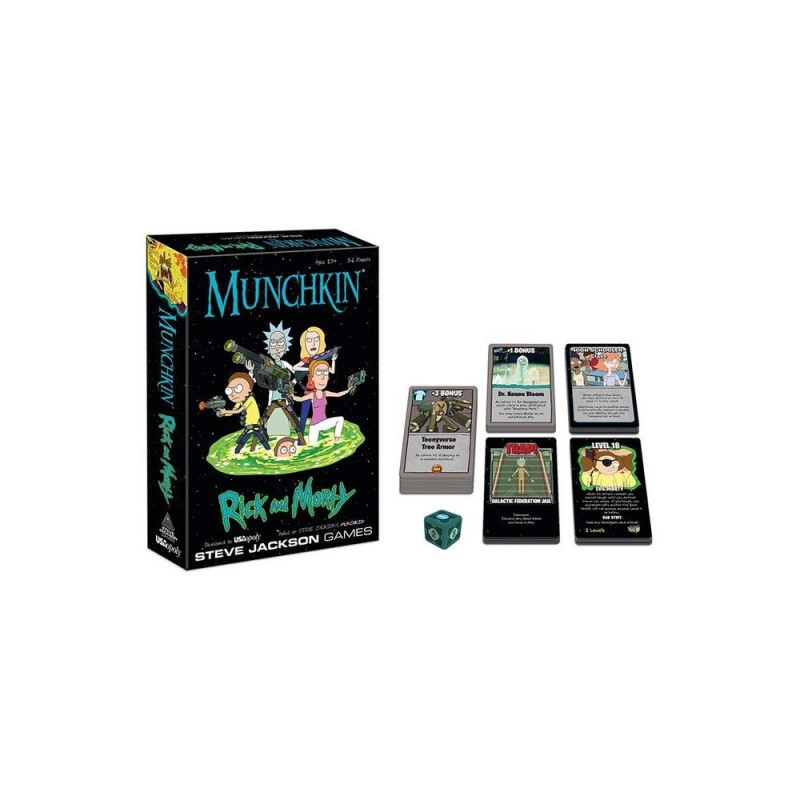 Juego de mesa munchkin rick and morty edad recomendada 17 años idioma ingles