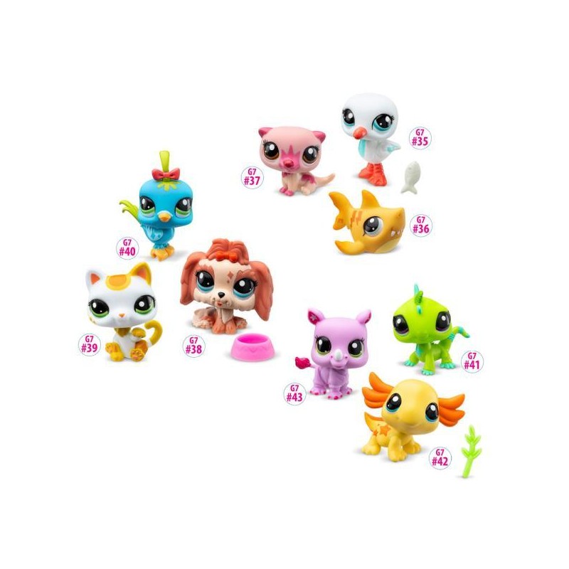 Mascotas little pet shop pack de 3 mascotas - 1 unidad aleatoria