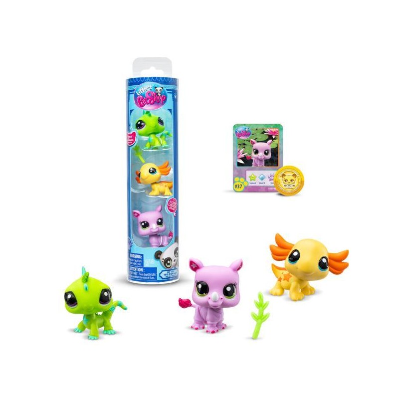 Mascotas little pet shop pack de 3 mascotas - 1 unidad aleatoria