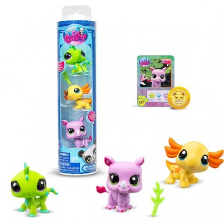 Mascotas little pet shop pack de 3 mascotas - 1 unidad aleatoria