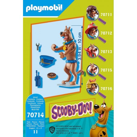 Playmobil scooby - doo! figura coleccionable policia