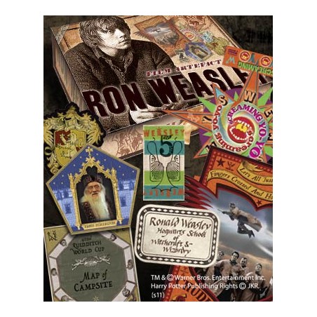 Replica the noble collection harry potter caja de recuerdos ron weasley