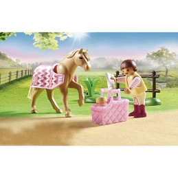 Playmobil coleccionable poni de equitacion aleman
