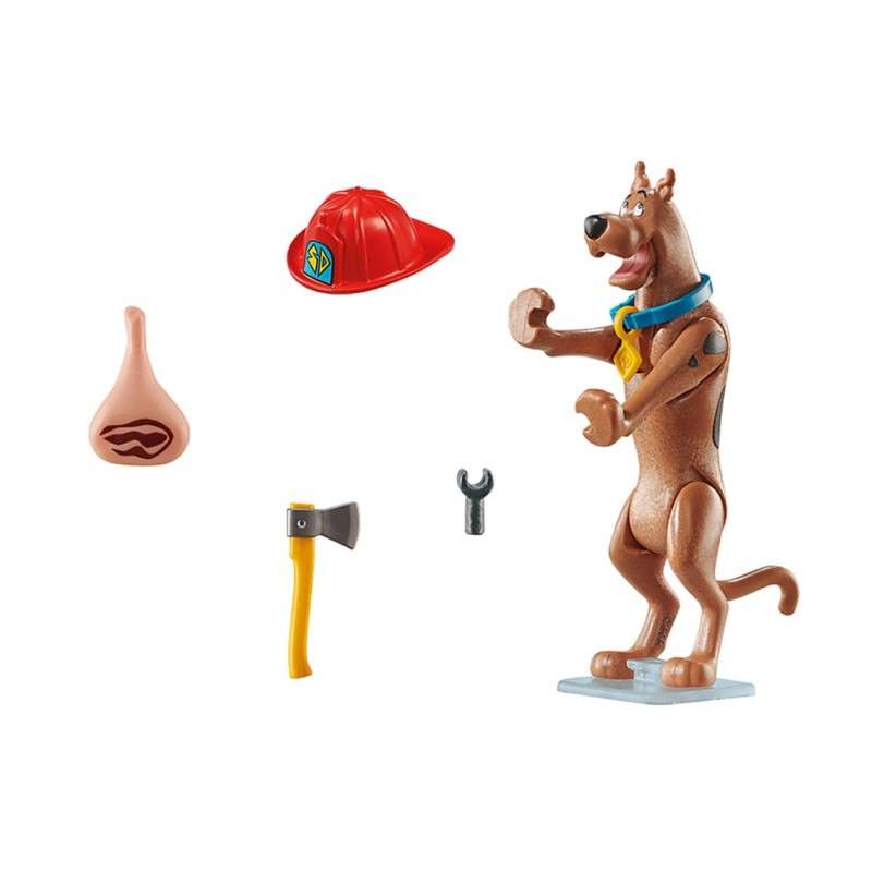 Playmobil scooby - doo! figura coleccionable bombero