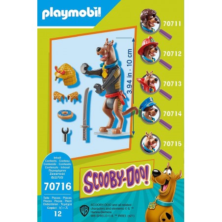 Playmobil scooby - doo! figura coleccionable samurai