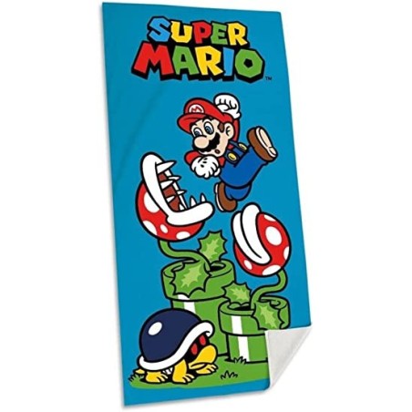 Toalla De Algodon 70X140Cm Super Mario