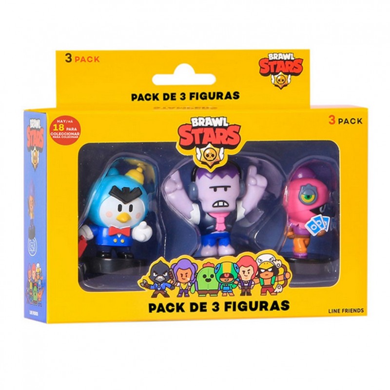 Figuras brawl stars caja pack 3 aleatorio