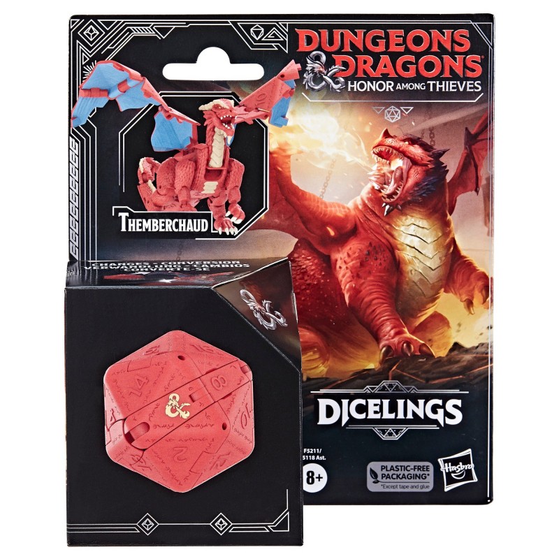 Figura hasbro dicelings dungeons & dragons : honor among thieves - red dragon