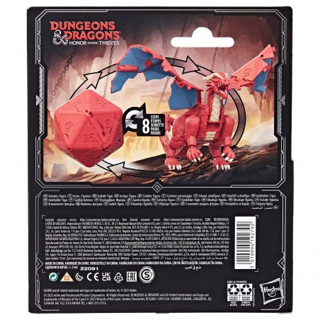 Figura hasbro dicelings dungeons & dragons : honor among thieves - red dragon