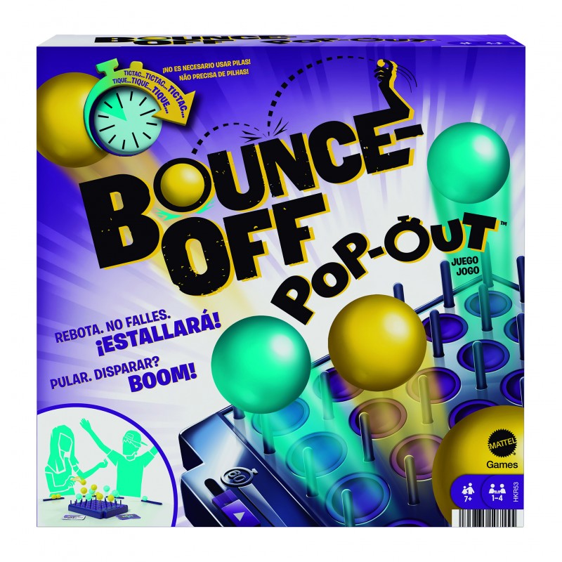 Juego de mesa mattel bounce off pop - out!