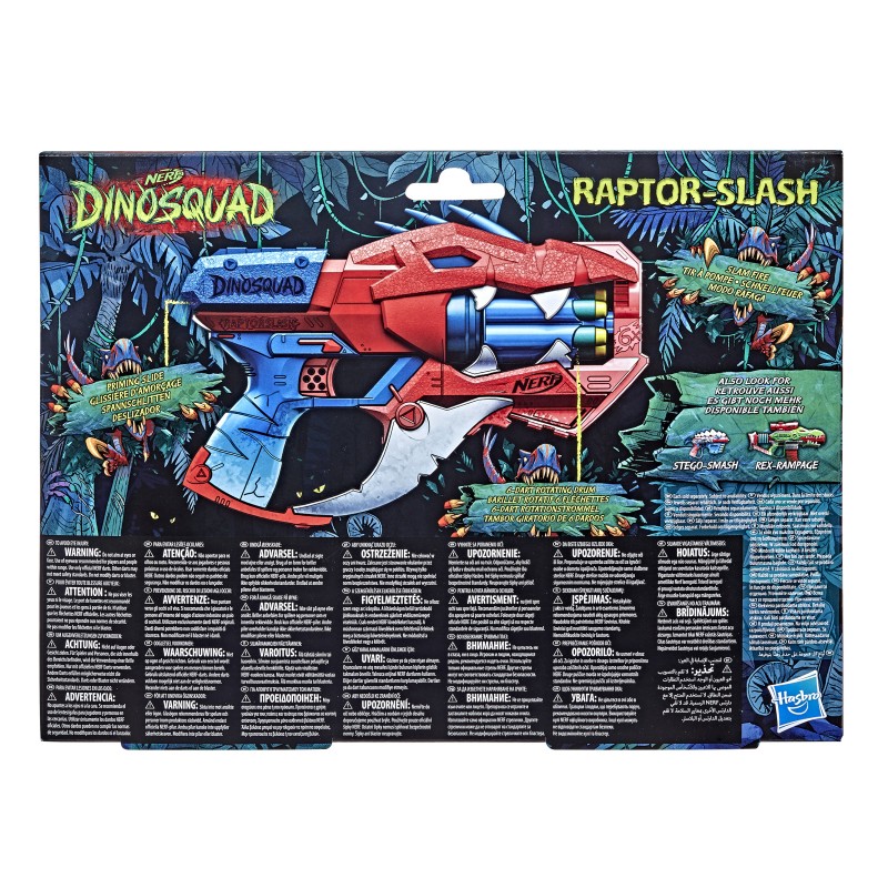 Lanzador hasbro nerf dino squad raptor slash