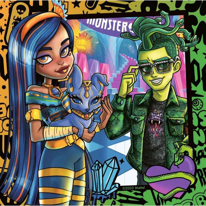 Puzzle ravensburger monster high 3x49