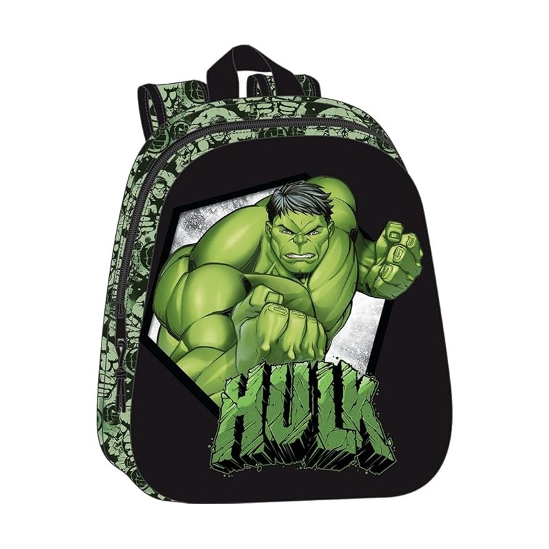 Mochila 3D Hulk 27X10X33 Cm