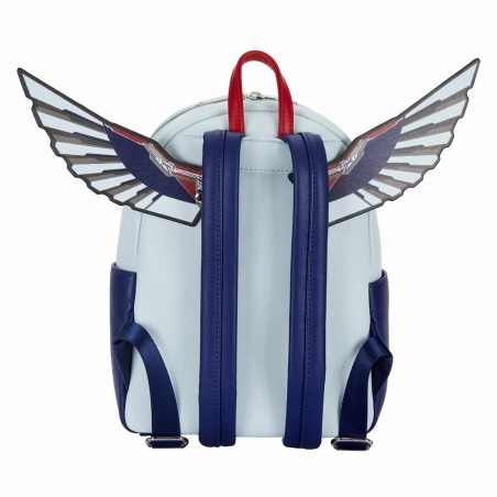 Mini mochila loungefly marvel falcon capitán américa cosplay