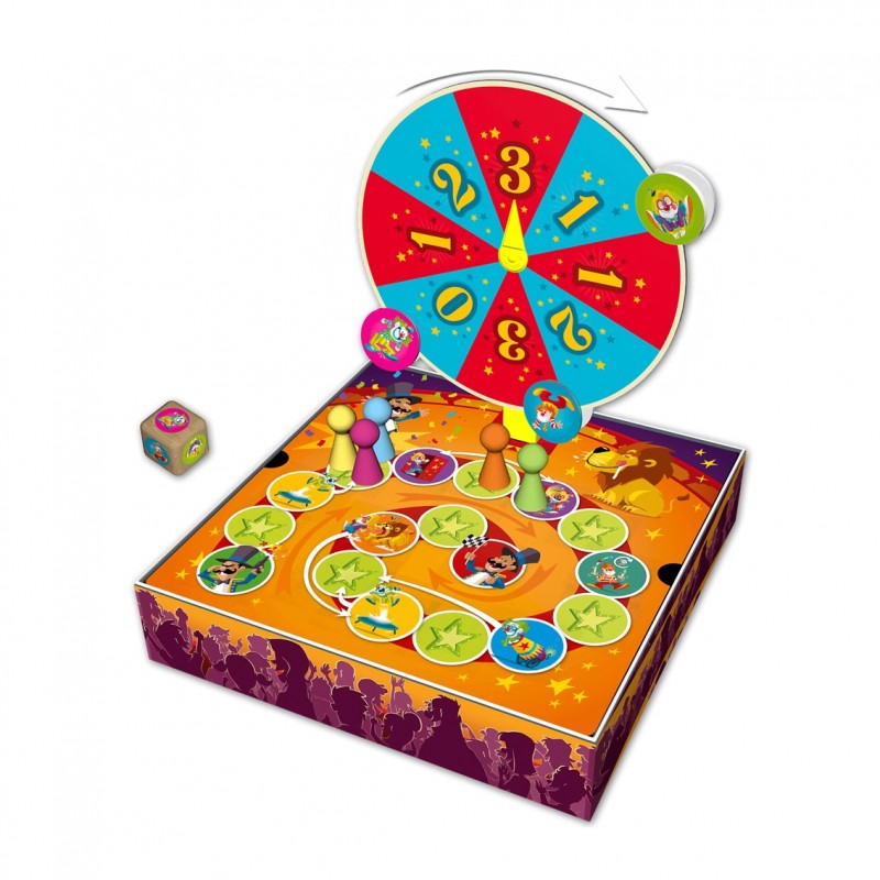 Juego de mesa spin circus edad recomendada 4 años