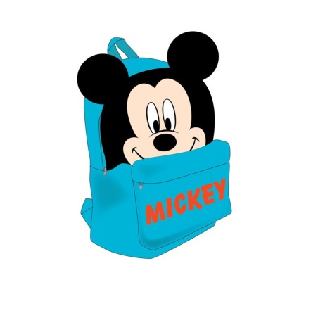 Mochila Fantasia Mickey Disney 30x24x12cm.