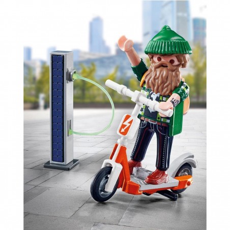 Playmobil hipster con e - scooter