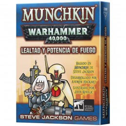 Juego de mesa munchkin warhammer lealtad y potencia de fuego pegi 10
