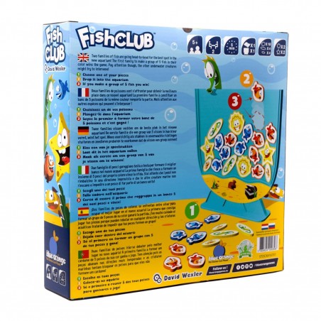 Juego de mesa fish club edad recomendada 5 años