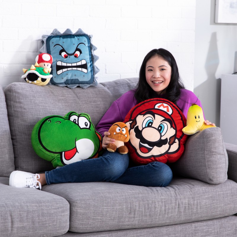 Mega peluche super mario yoshi mocchi mocchi