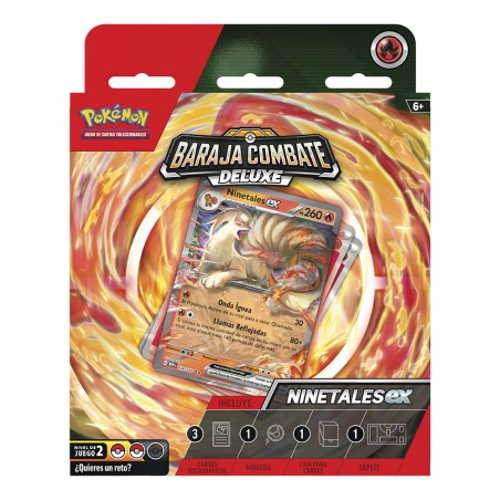 Juego de cartas pokemon tcg baraja de combate deluxe ninetales español