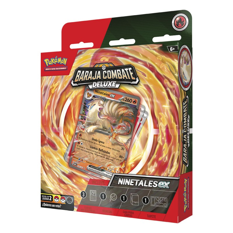 Juego de cartas pokemon tcg baraja de combate deluxe ninetales español