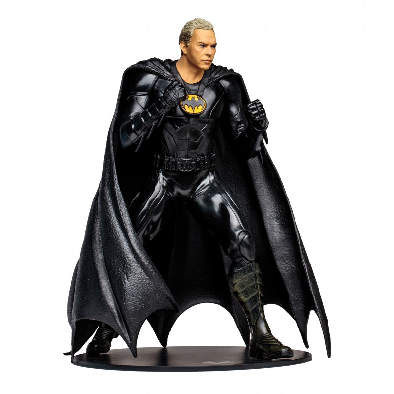 Megafigura mcfarlane toys dc multiverse the flash - batman michael keaton sin mascara