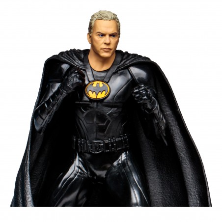 Megafigura mcfarlane toys dc multiverse the flash - batman michael keaton sin mascara