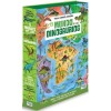 MUNDO DE LOS DINOSAURIOS (LIBRO PUZLE DE 200 PIEZAS CON 12 FIGURAS PARA ENCAJAR) (+6 AÑOS)