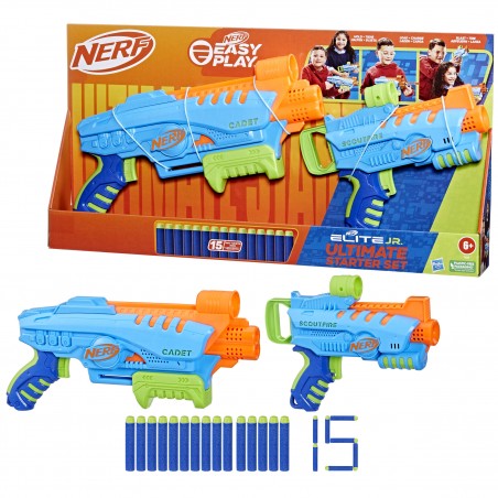 Set doble lanzadores hasbro nerf elite junior ultimate starter