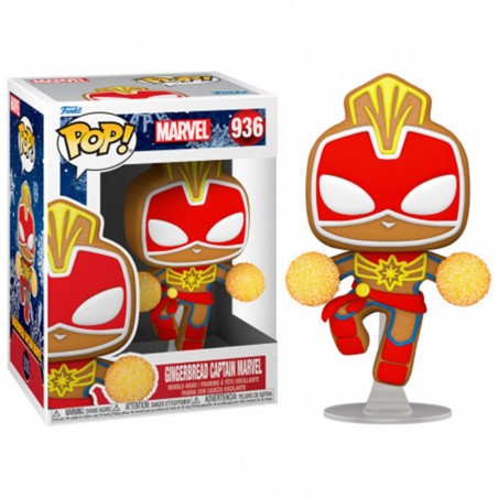 Funko pop marvel navidad galleta jengibre capitana marvel 50661