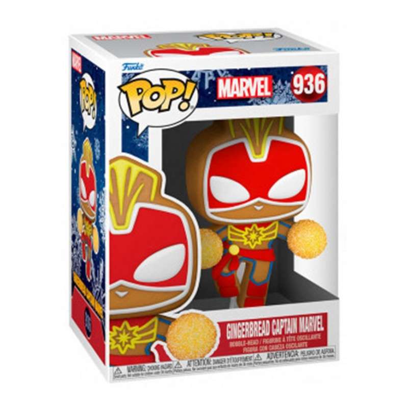 Funko pop marvel navidad galleta jengibre capitana marvel 50661