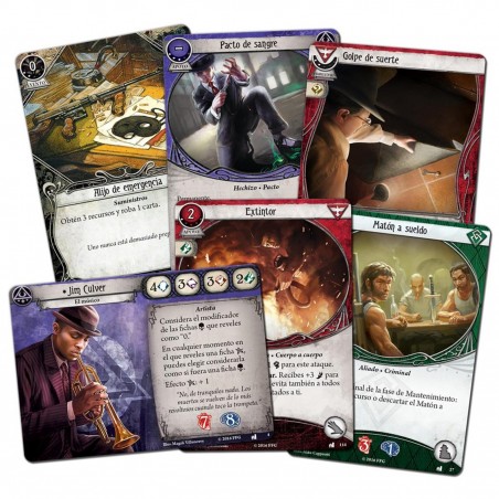 Juego de mesa arkham horror lcg : el legado de dunwich exp. investigadores pegi 14