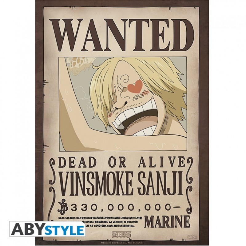 Pack 9 posters abystyle cartel ''se busca'' tripulacion de los sombrero de paja en wano