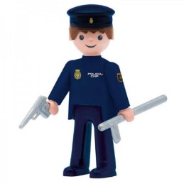 Figura Articulada Pokeeto PolicÃ­a Nacional Hombre (8,5 x 4 x 12,3 cm)