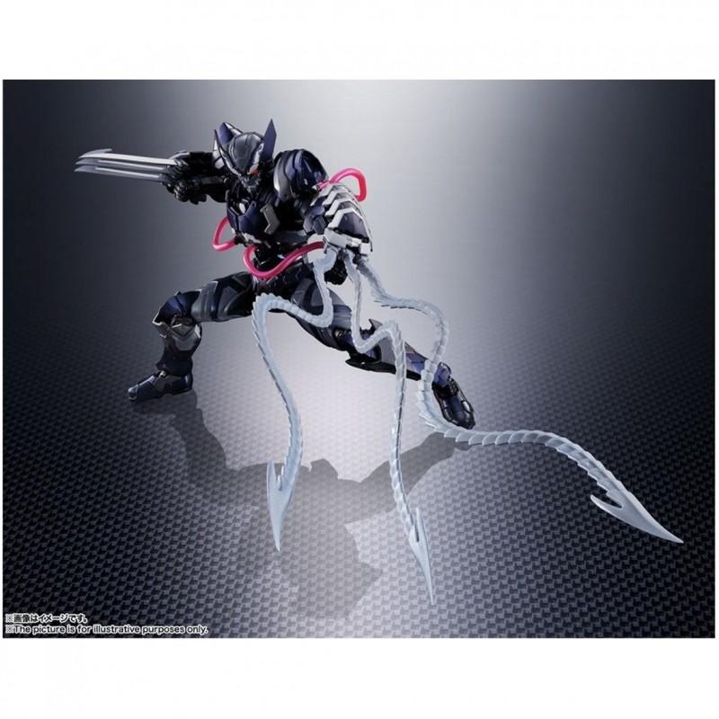 Figura tamashii nations sh figuarts marvel tech - on wolverine venom symbiote