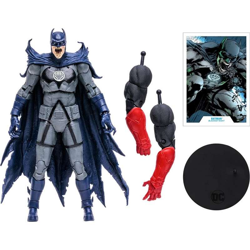 Figura mcfarlane toys dc comics multiverse build a batman blackest night