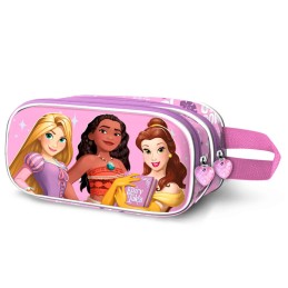 Portatodo Doble 3D Princesas Disney 22x9.5x8cm