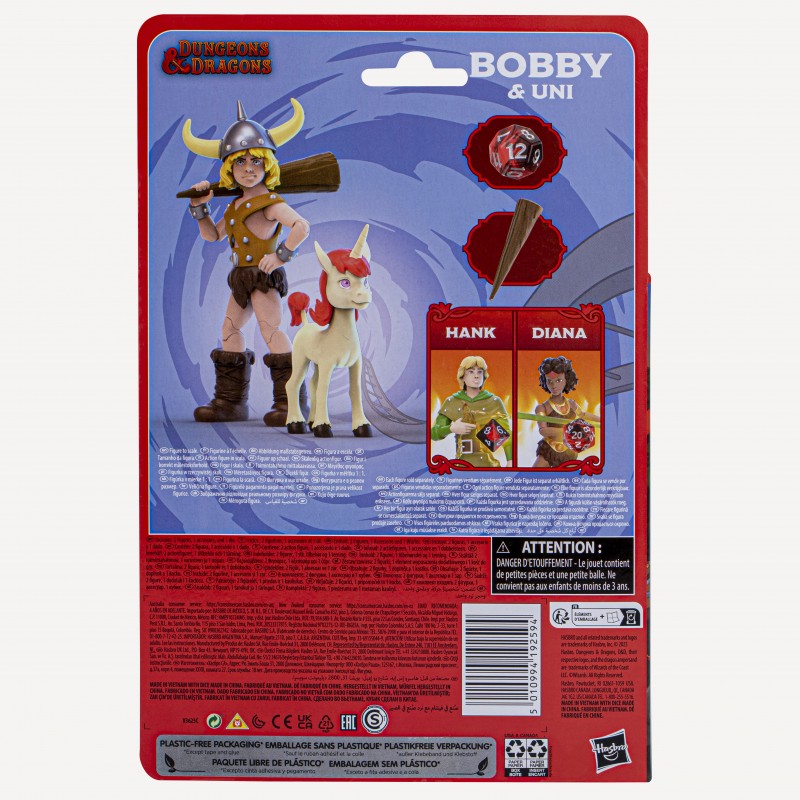 Figura hasbro dungeons & dragons bobby y uni