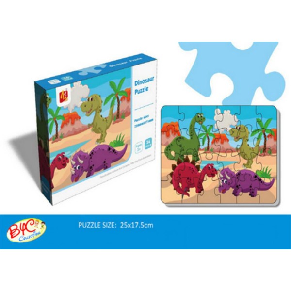 PUZZLE 24 PCS DINOS EN CAJA