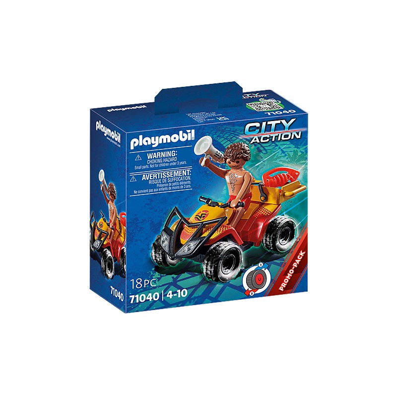 Playmobil city action quad de rescate