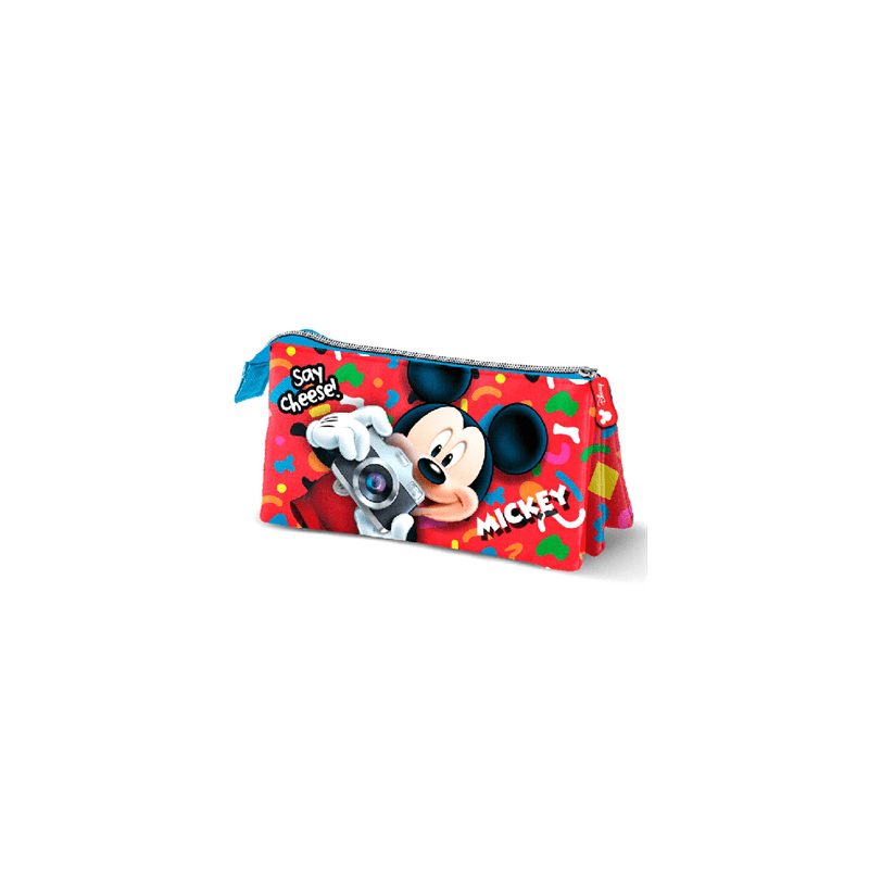 Portatodo Mickey Disney Say Cheese Triple 10x23x5cm.