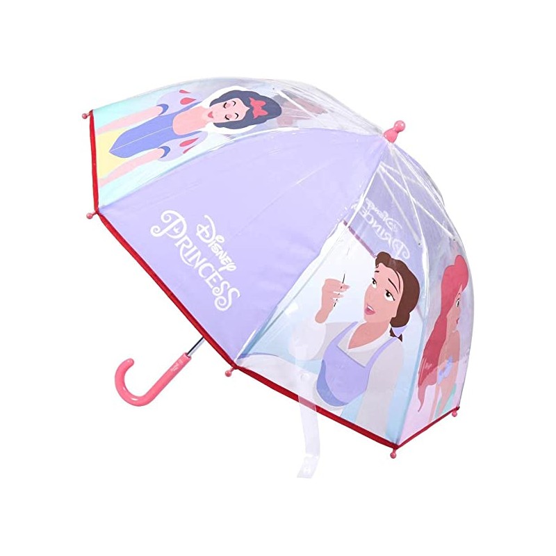 Paraguas Manual Poe Burbuja Princesas Disney 45cm.