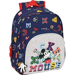 Mochila Infantil Adapt.Carro Mickey Mouse Only One 28X10X34 Cm