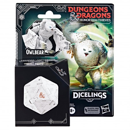 Figura hasbro dicelings dungeons & dragons honor among thieves - white owlbear