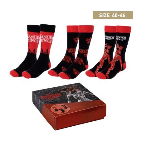 Pack calcetines 3 piezas stranger things talla 40 - 46