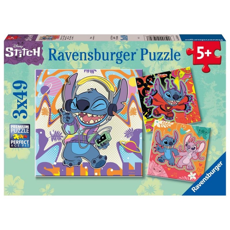 Puzzle ravensburger disney stitch 3x49