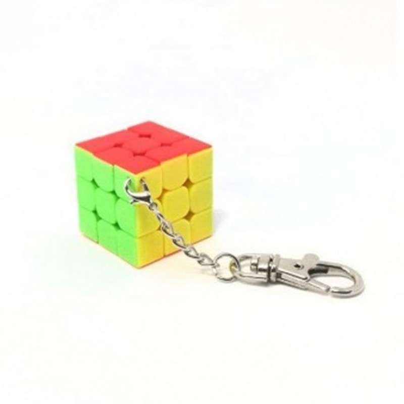 Cubo de rubik qiyi llavero 3x3 plano 3 cm